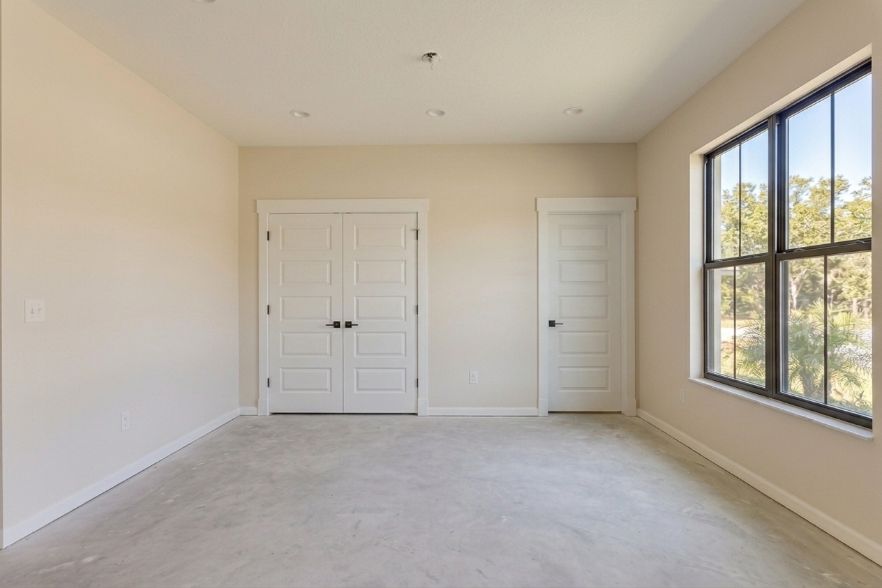 Before: Bedroom before staging