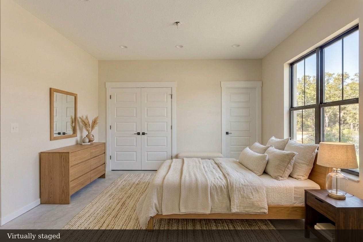 After: Bedroom virtually staged